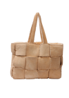 LARGE INTRECCIATO SHEARLING ARCO TOTE