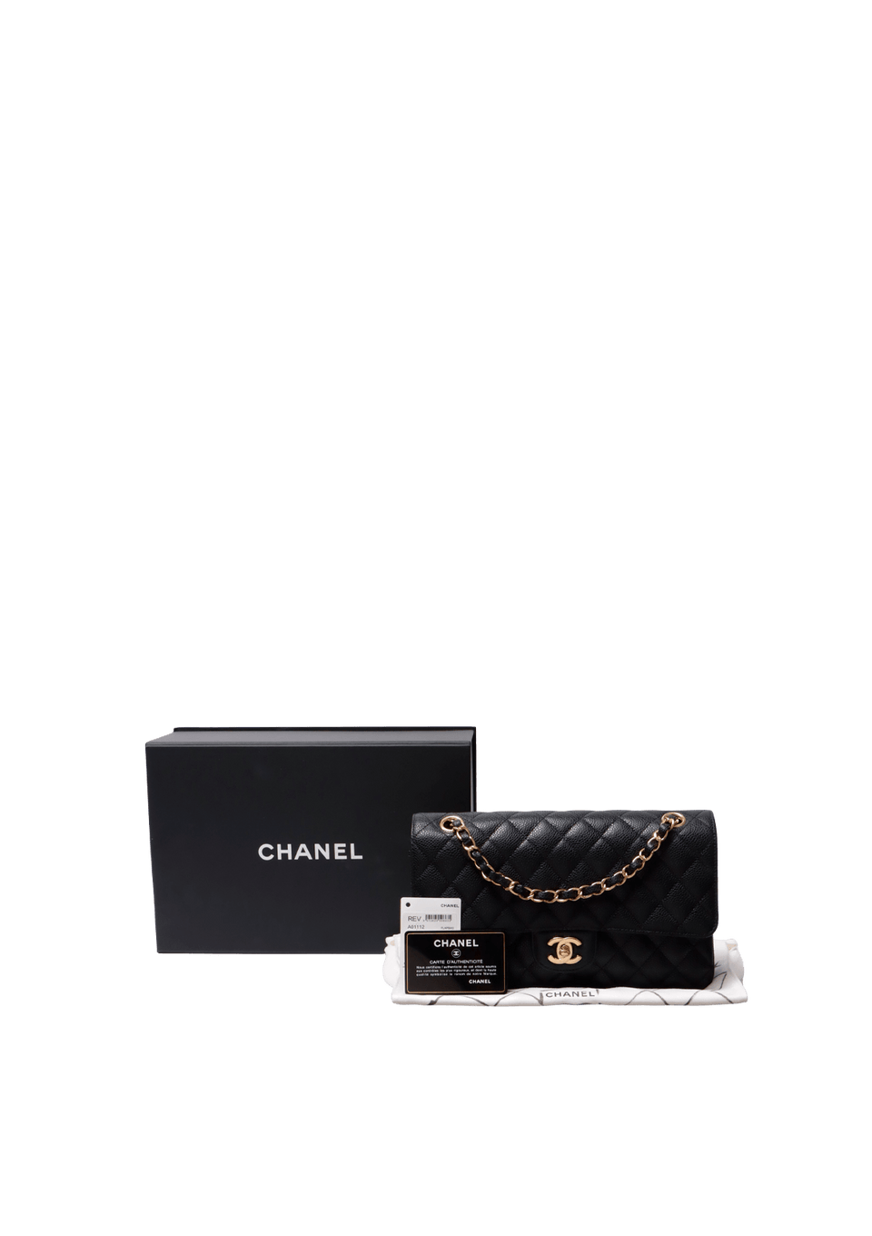 MEDIUM CLASSIC DOUBLE FLAP CAVIAR