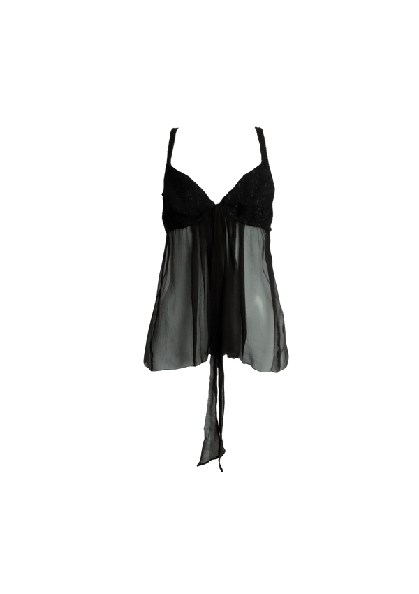 SLEEVELESS TWEED TOP P