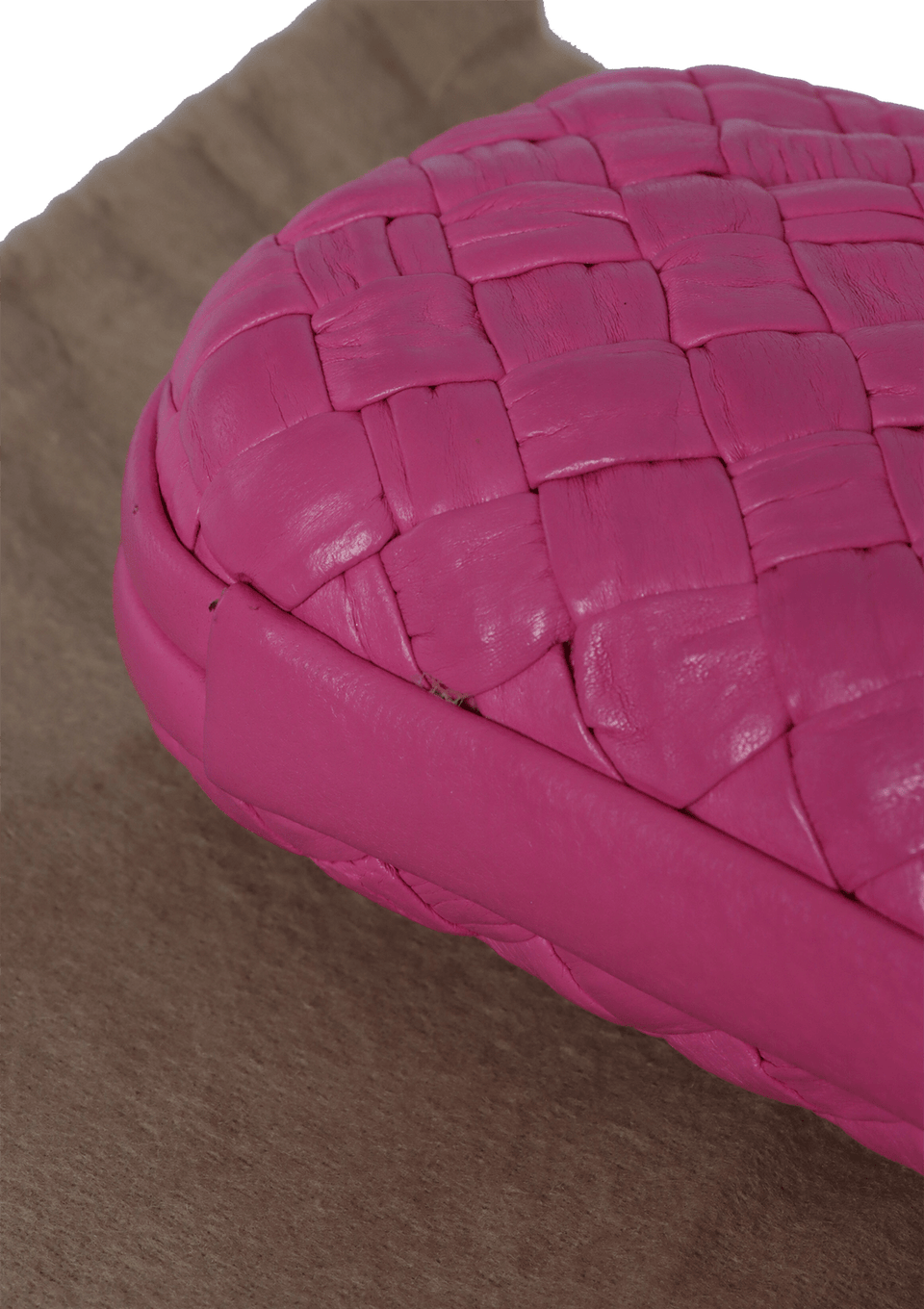 INTRECCIATO LEATHER KNOT CLUTCH