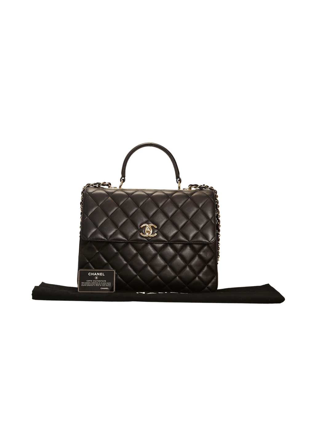 Chanel large flap bag with handle Clearance