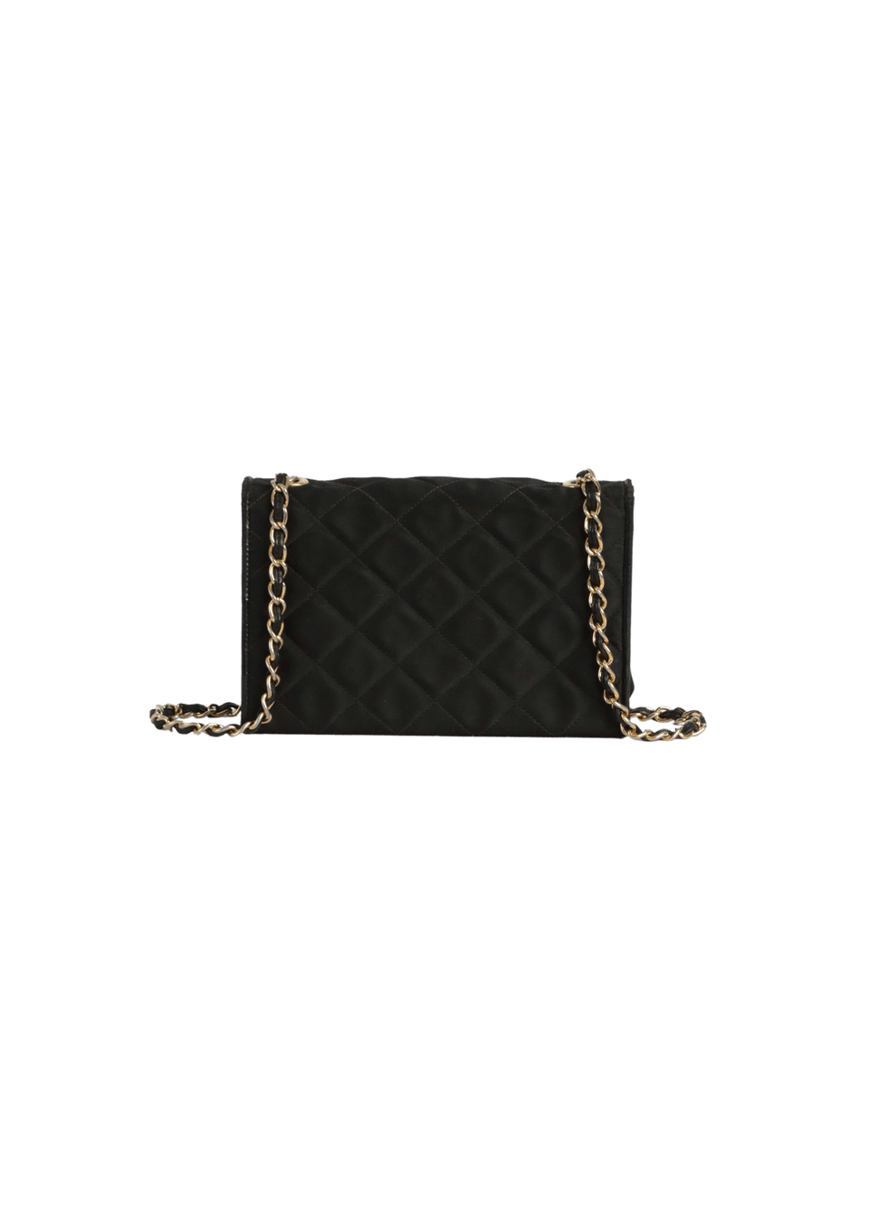 VINTAGE CC DIAMOND WALLET ON CHAIN
