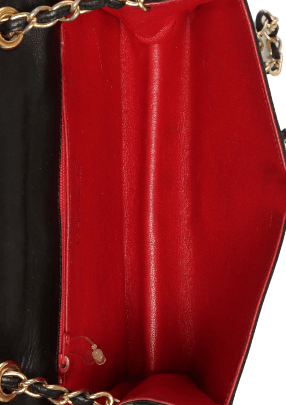 VINTAGE CC DIAMOND WALLET ON CHAIN