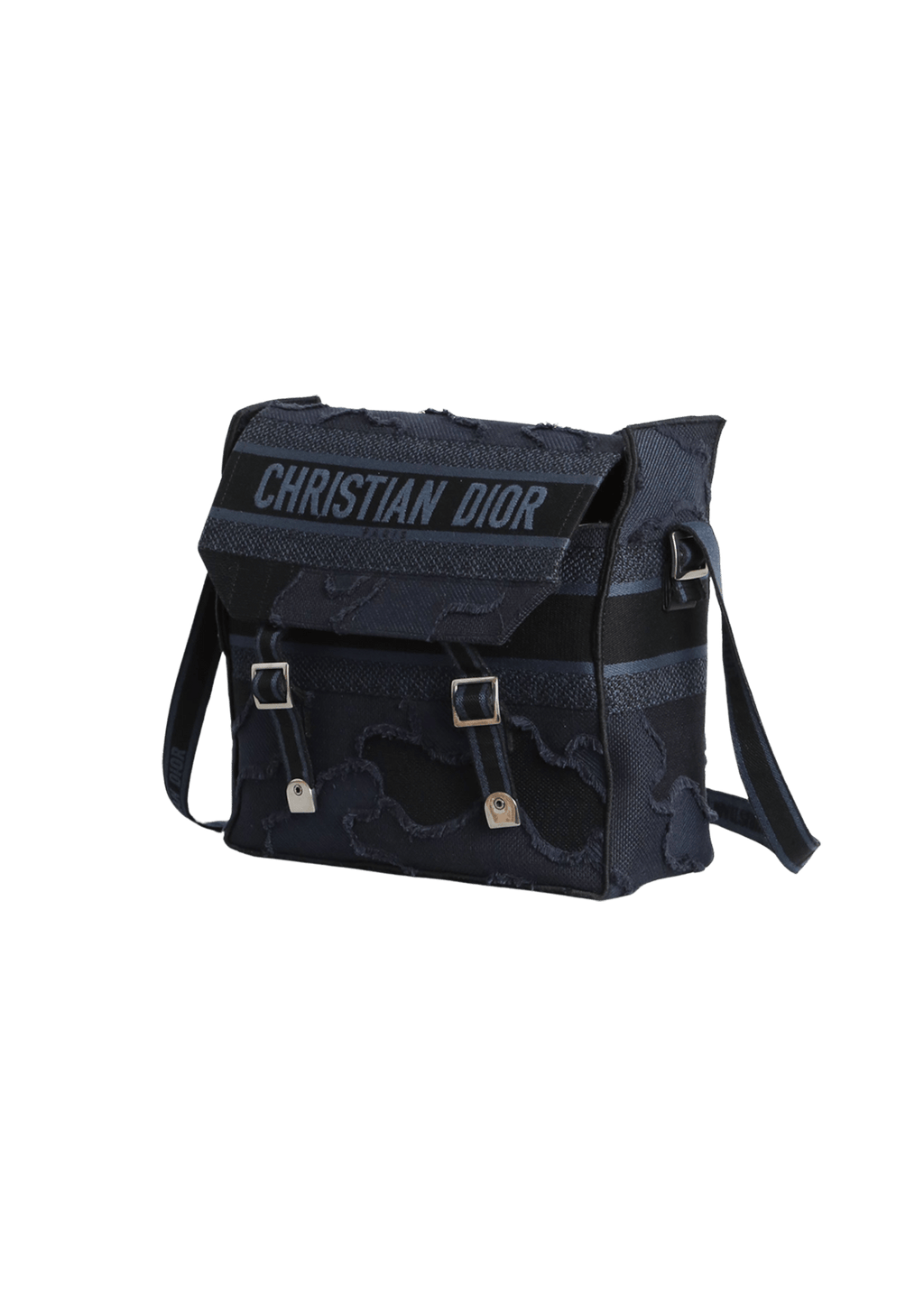 BOLSA CHRISTIAN DIOR DIORCAMP CAMOUFLAGE MESSENGER BAG AZUL ORIGINAL