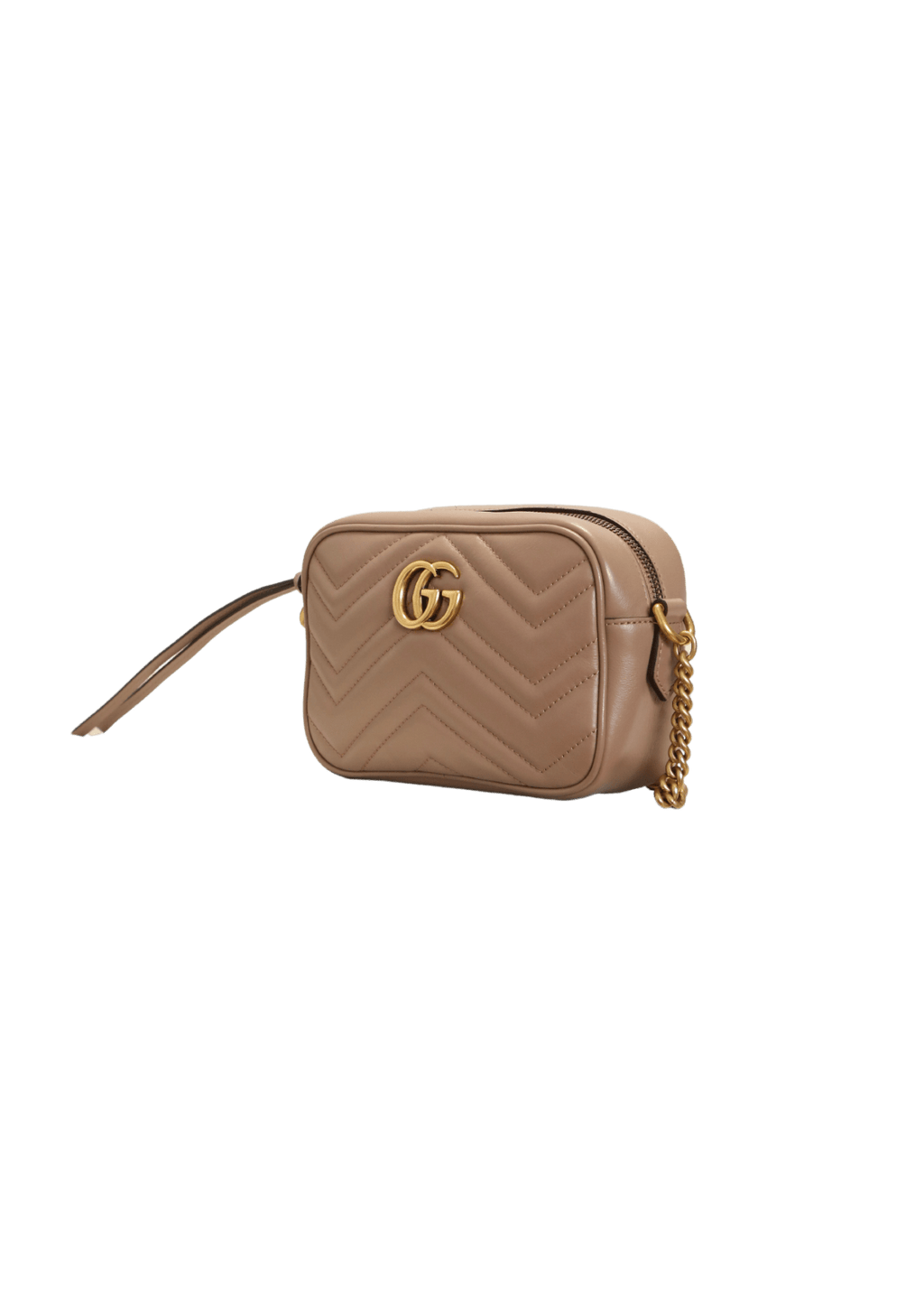 BOLSA GUCCI GG MARMONT CAMERA BAG MINI BEGE ORIGINAL Gringa