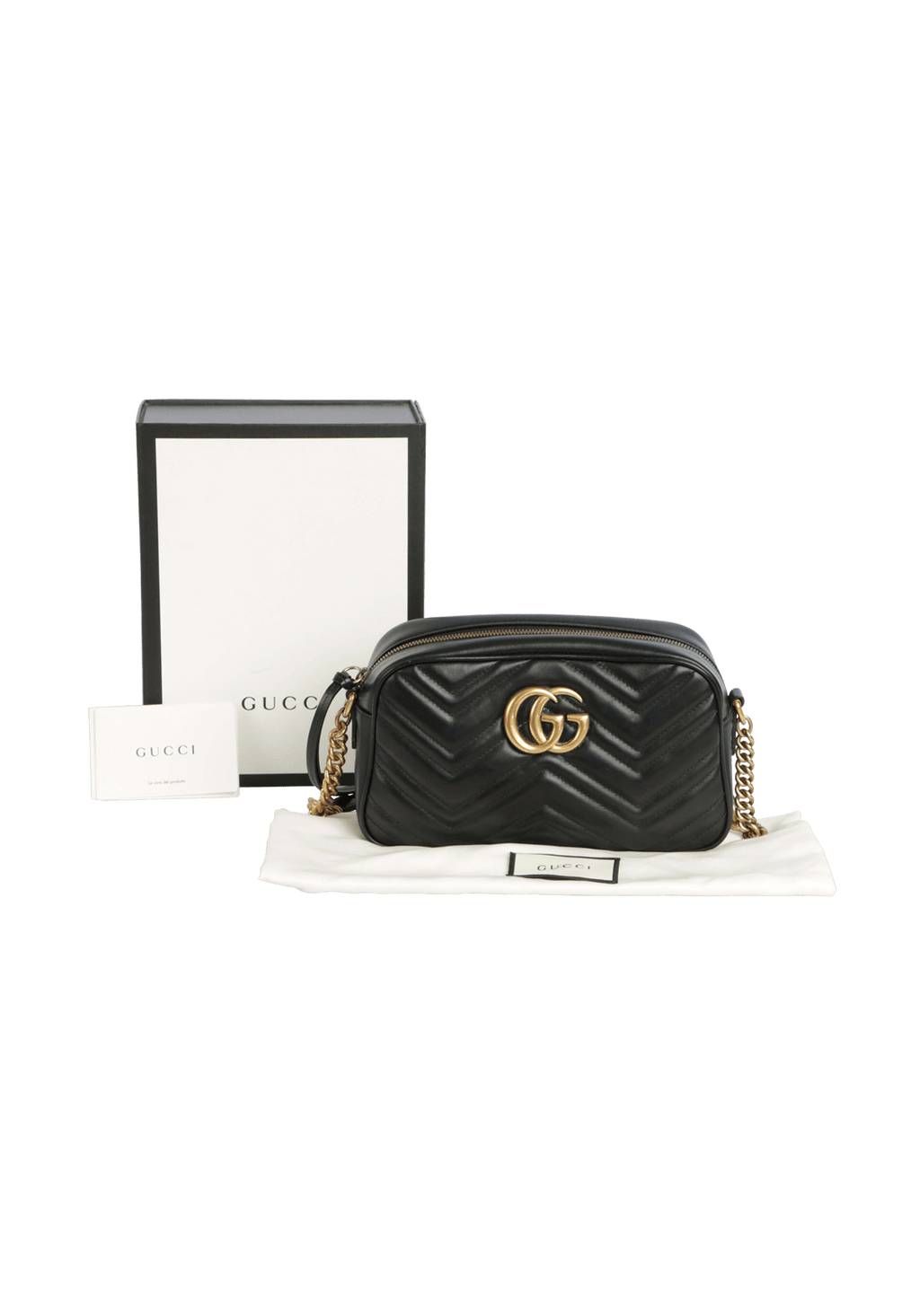 BOLSA GUCCI GG MARMONT CAMERA BAG SMALL PRETO ORIGINAL Gringa