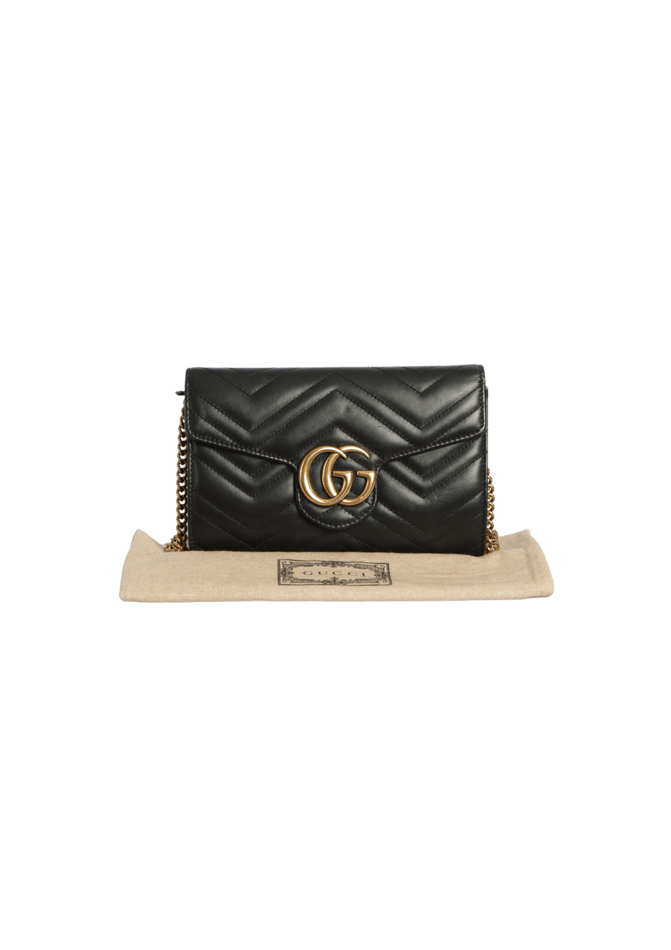 GG MARMONT WALLET ON CHAIN