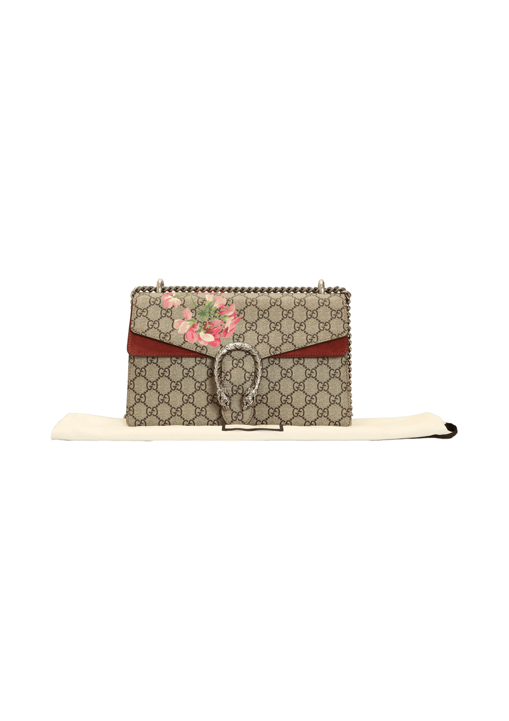 Bolsa Gucci Original Dionysus Blooms Print Pequena Canvas GG Supreme  Feminina