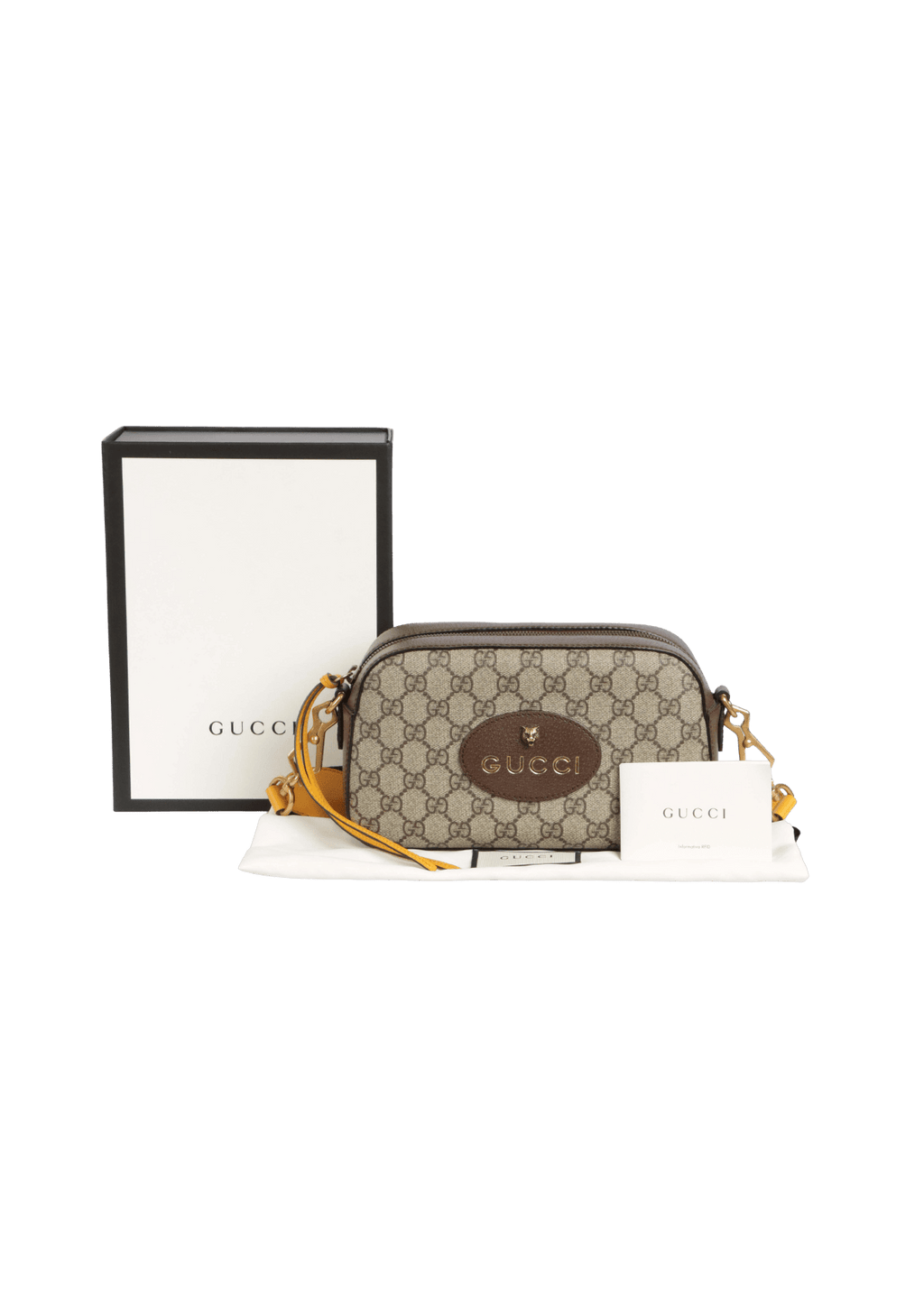 BOLSA GUCCI NEO VINTAGE CAMERA BAG BEGE ORIGINAL Gringa