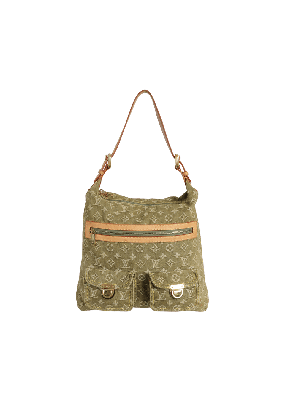 MONOGRAM DENIM BAGGY GM
