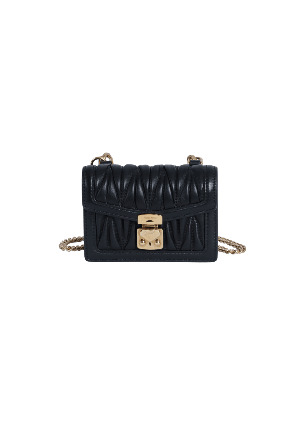 MICRO MATELASSE LEATHER SHOULDER BAG