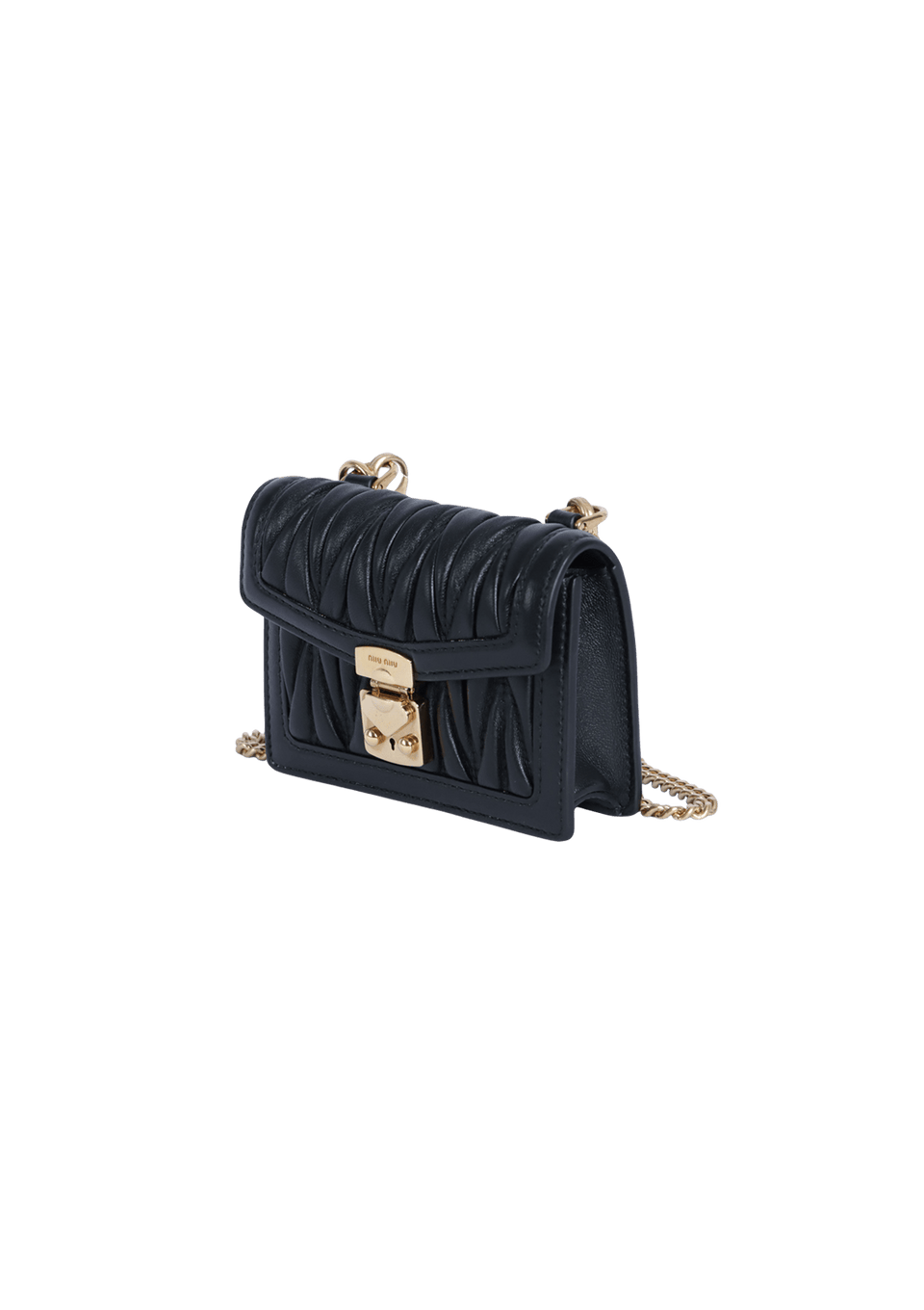 MICRO MATELASSE LEATHER SHOULDER BAG