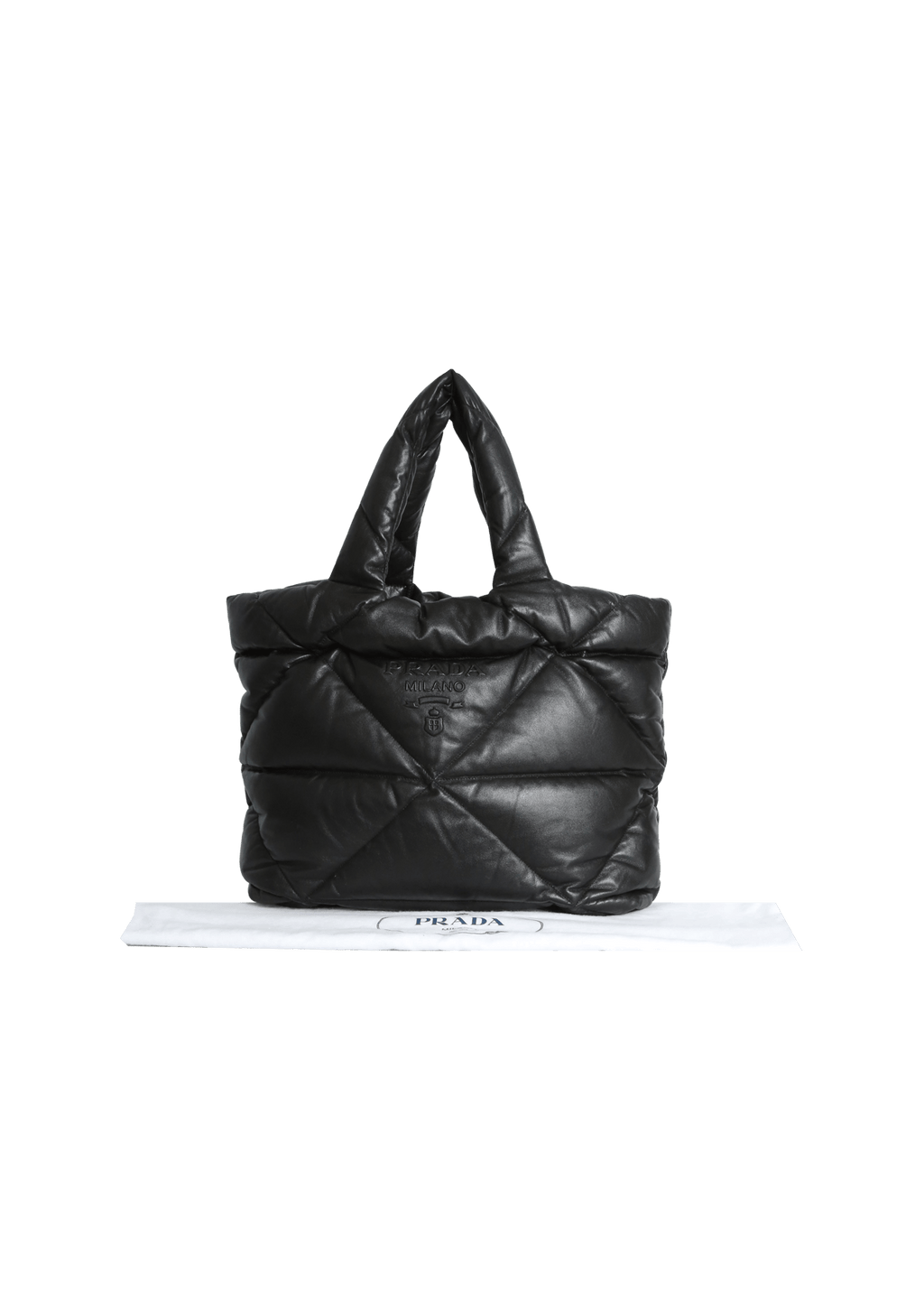 BOLSA PRADA MATELASSE LOGO TOTE ORIGINAL Gringa