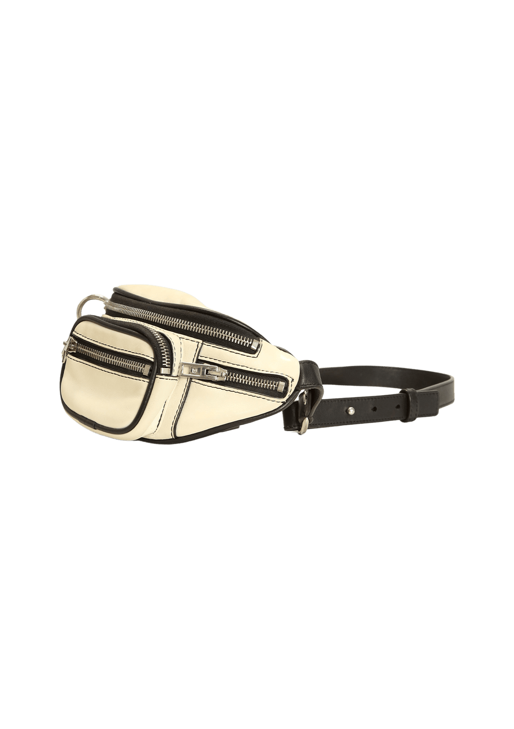 BOLSAS ALEXANDER WANG PADLOCK BELT BAG OFF WHITE ORIGINAL Gringa