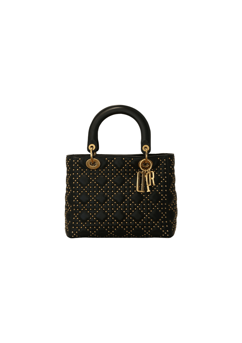 STUDDED SUPPLE LADY DIOR MEDIUM