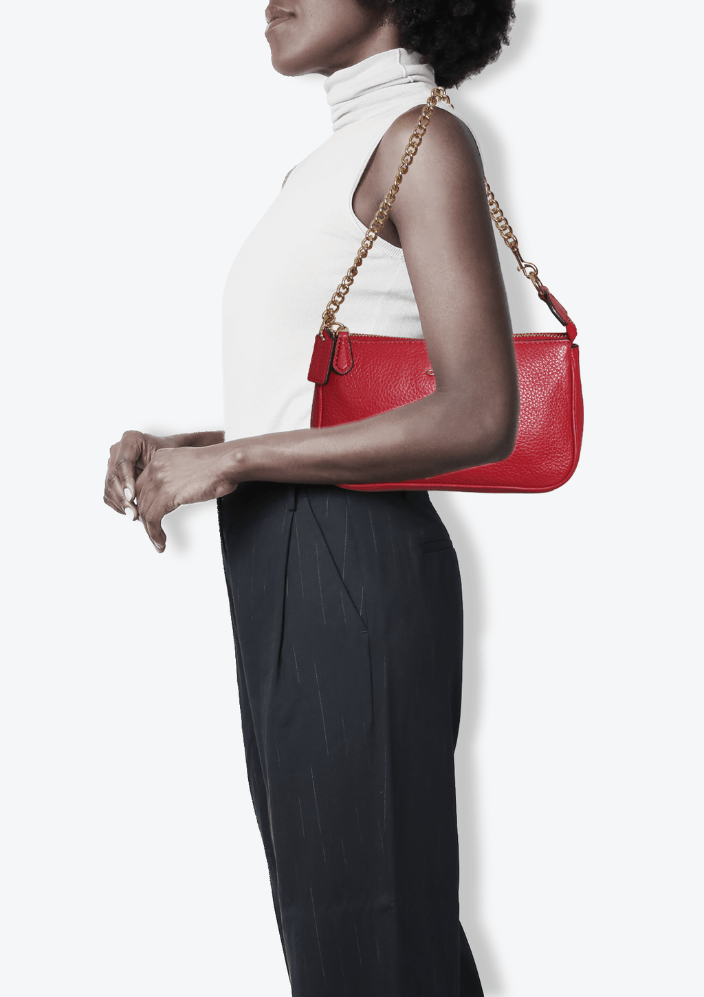 Coach large wristlet 19 in pebbled leather hotsell