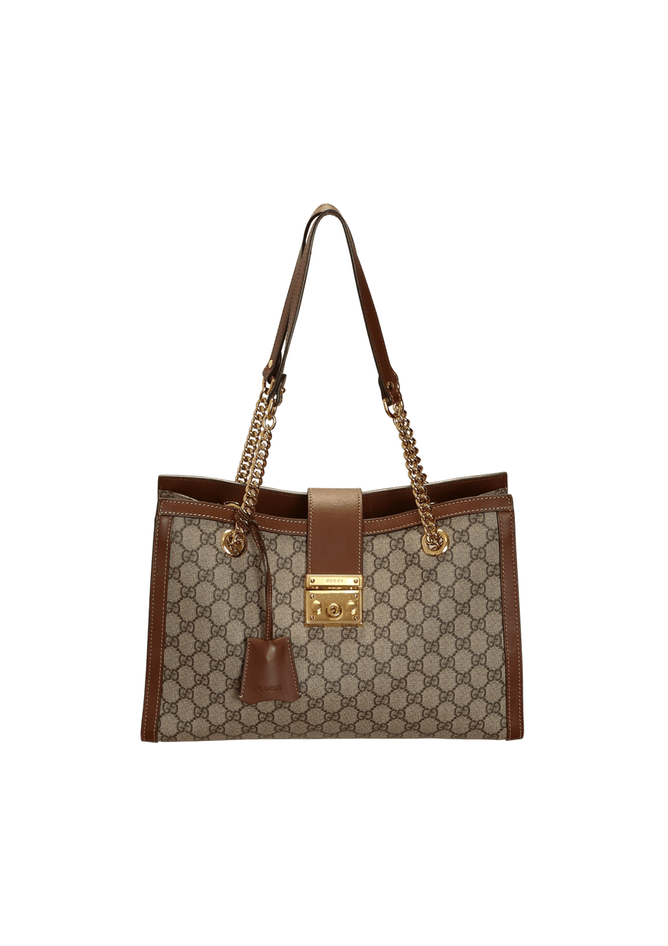 GG CANVAS PADLOCK TOTE