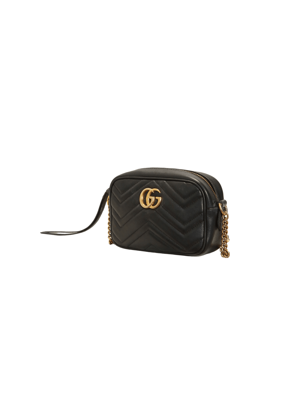 BOLSAS GUCCI GG MARMONT CAMERA BAG MINI PRETO ORIGINAL Gringa