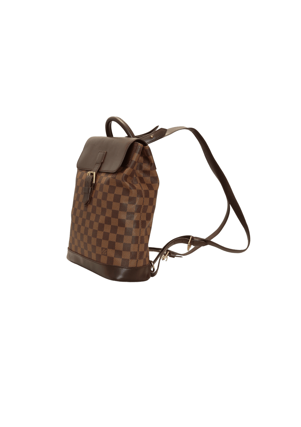 Louis Vuitton Soho Damier Ebene Backpack Bag Brown