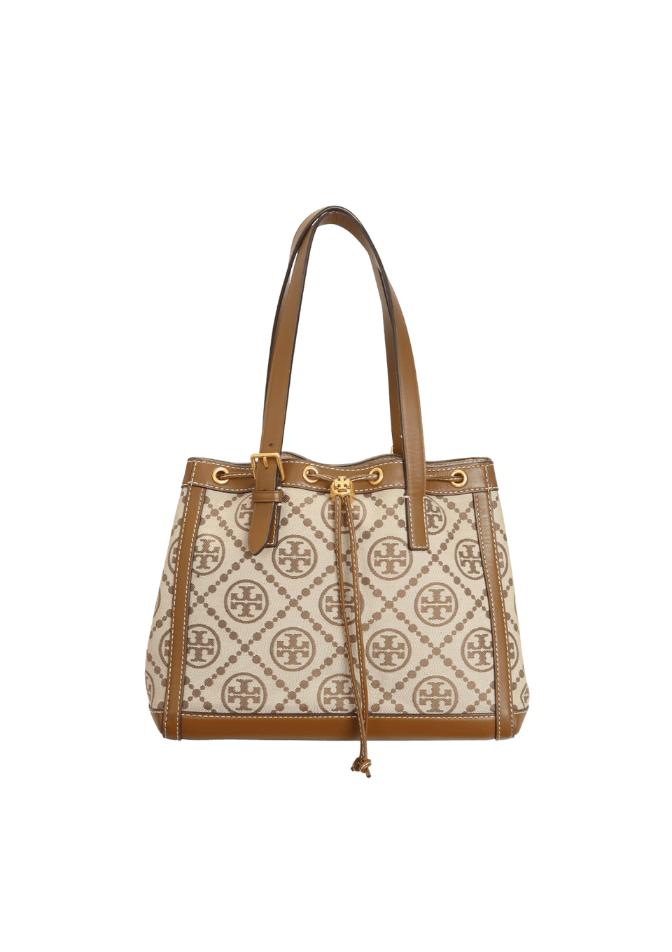 SMALL T MONOGRAM JACQUARD TOTE BAG