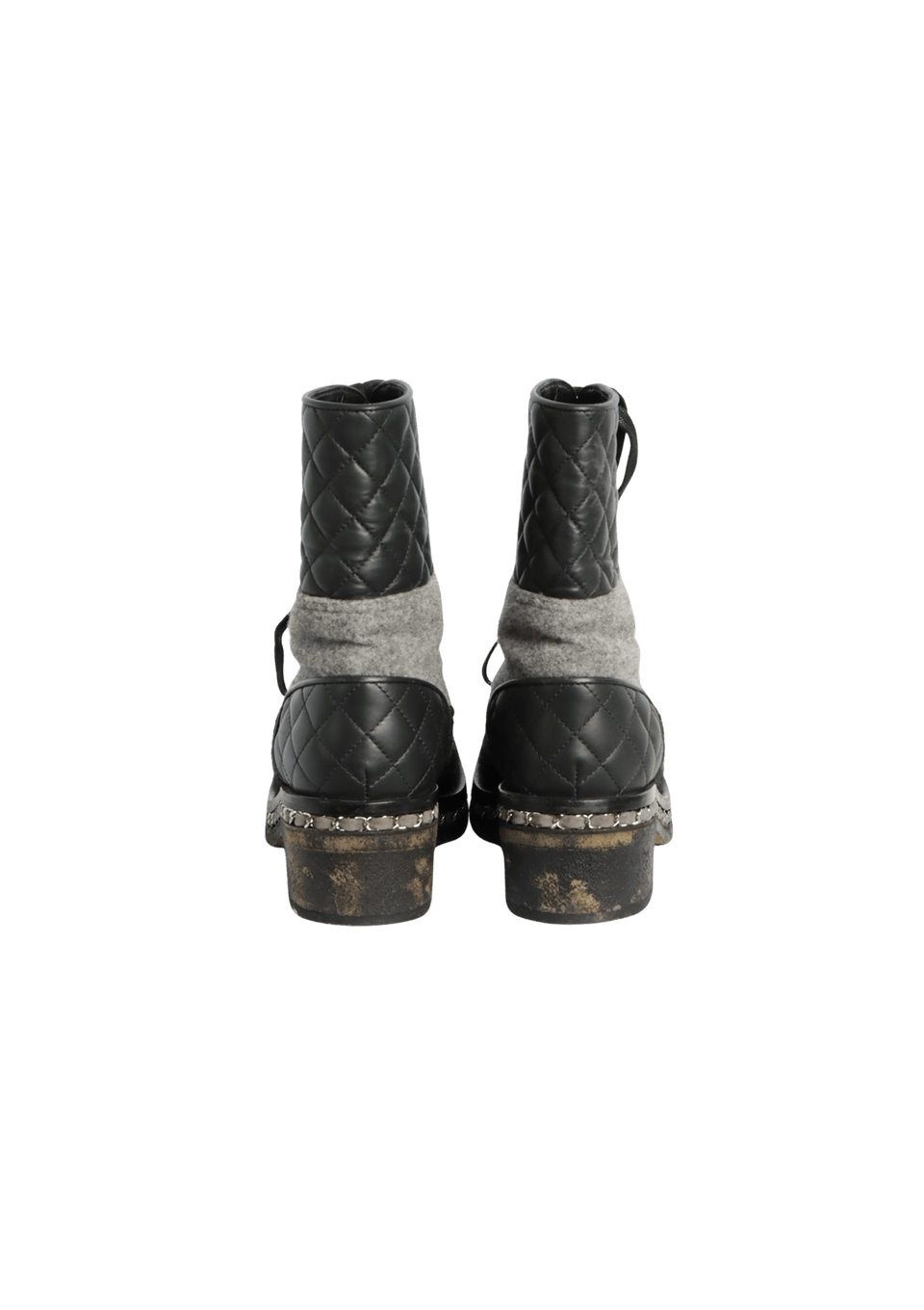 CC INTERLOCKING COMBAT BOOTS 34