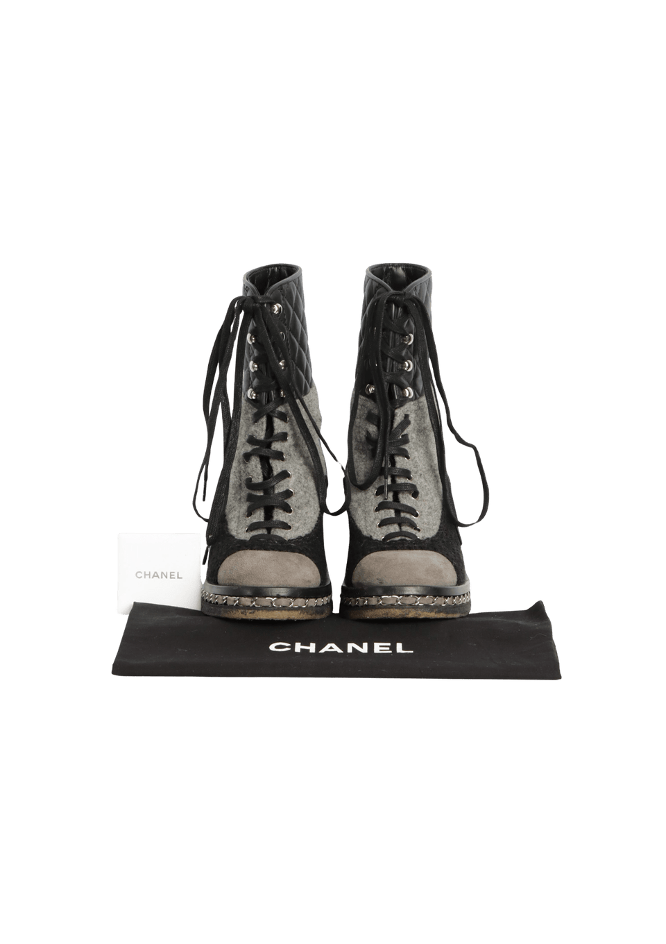 CC INTERLOCKING COMBAT BOOTS 34