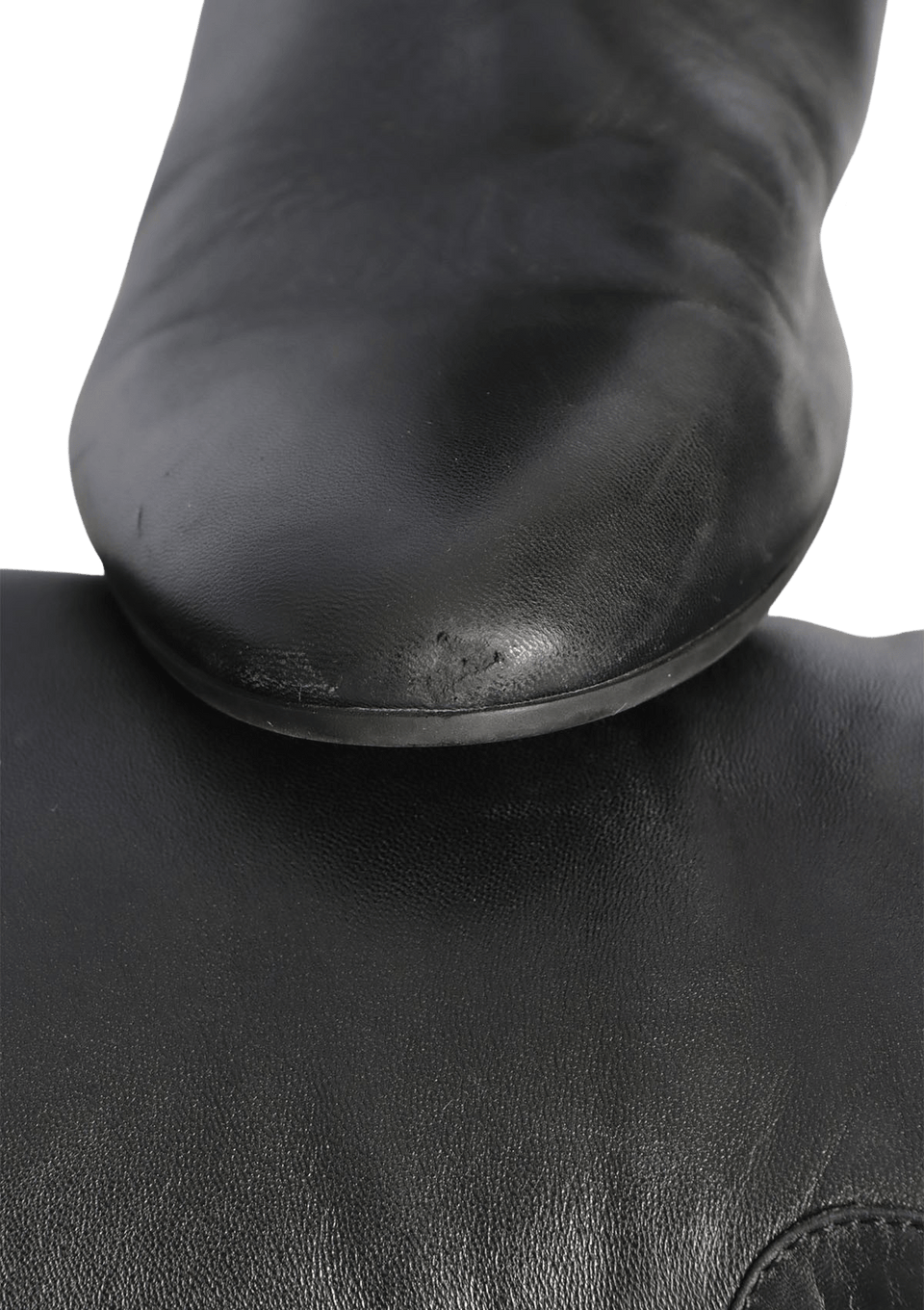 LEATHER WEB BOOTS 37.5