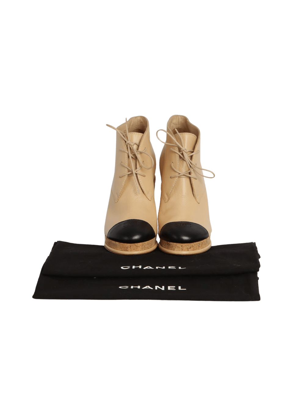 CC CAP TOE LACE UP BOOTS 35