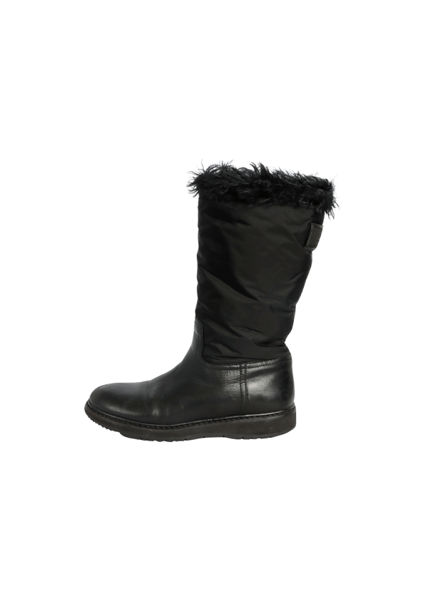 LEATHER SNOW BOOTS 37.5