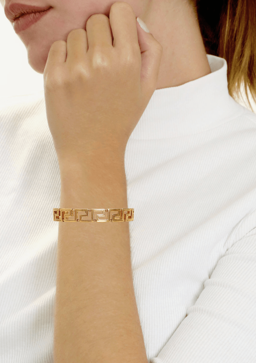 BRACELETE VERSACE GRECA KEY CUFF BRACELET DOURADO ORIGINAL – Gringa