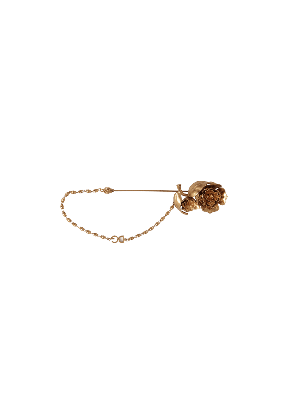 FLOWER-DETAIL LAPEL PIN