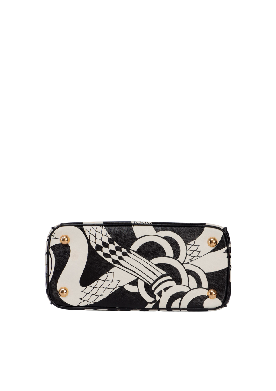 SMALL SAFFIANO SANKE DOUBLE ZIP GALLERIA