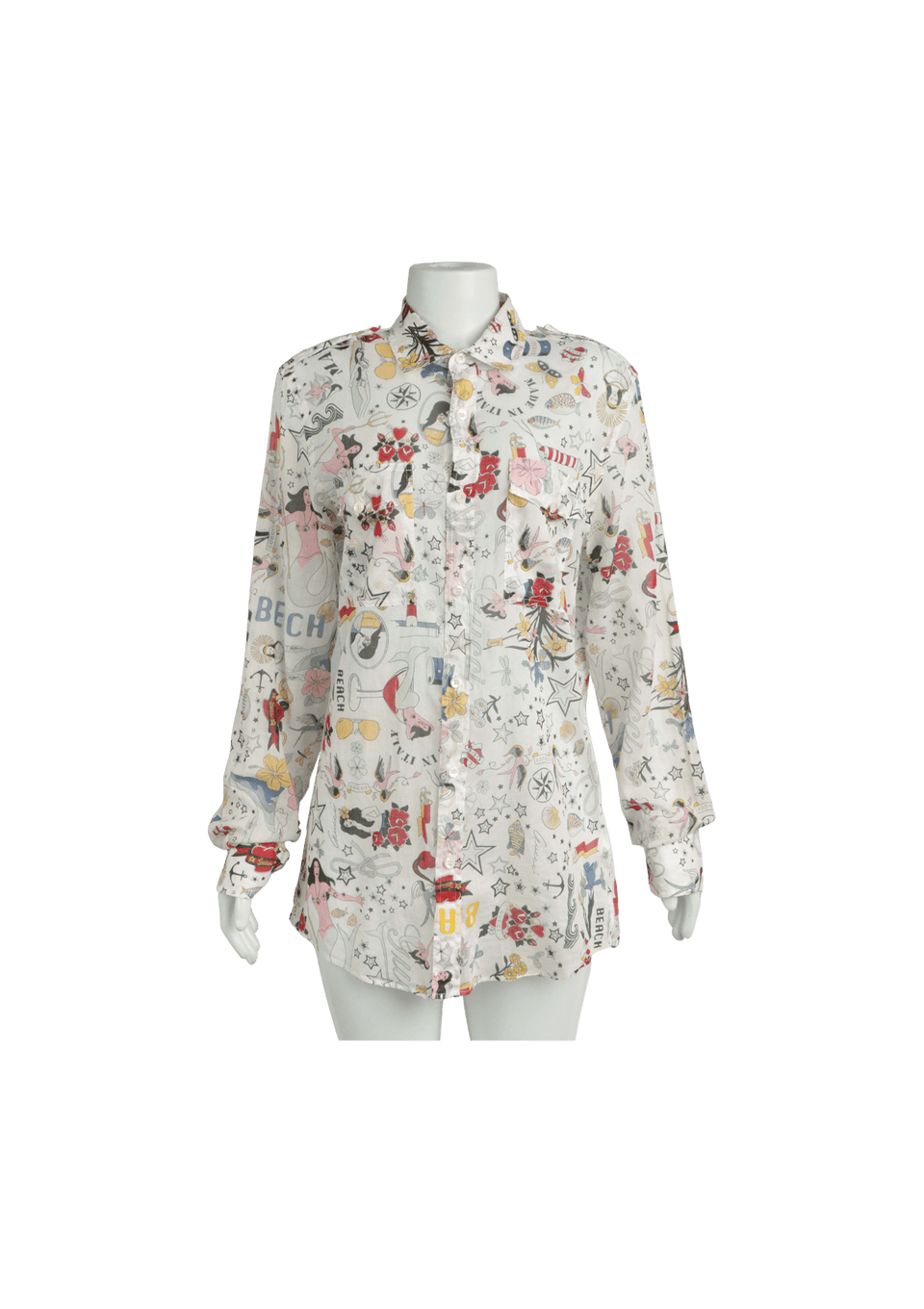 VINTAGE GRAPHIC PRINT SHIRT P