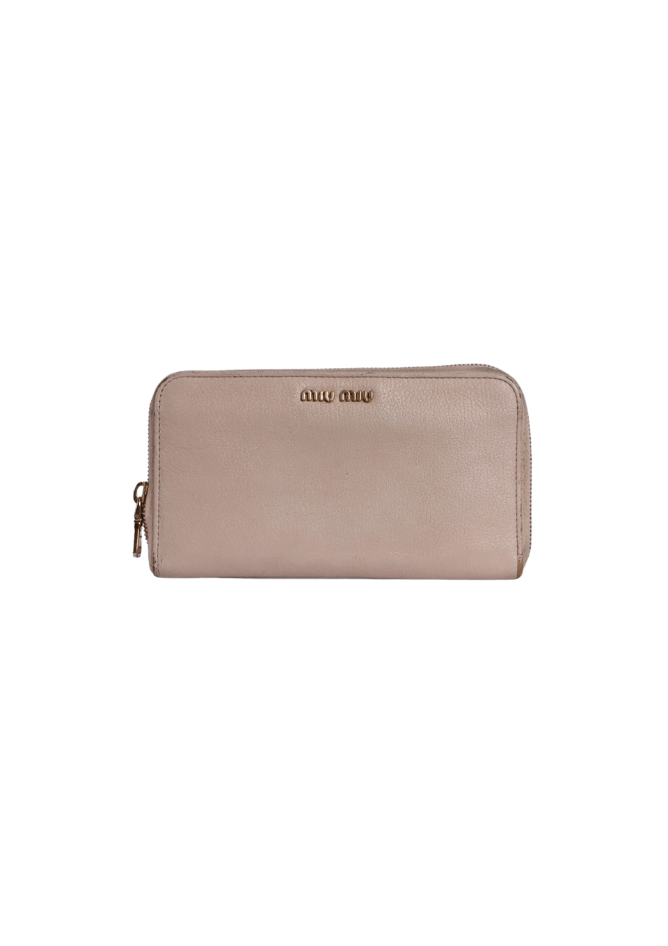 LEATHER ZIP AROUND WALLET