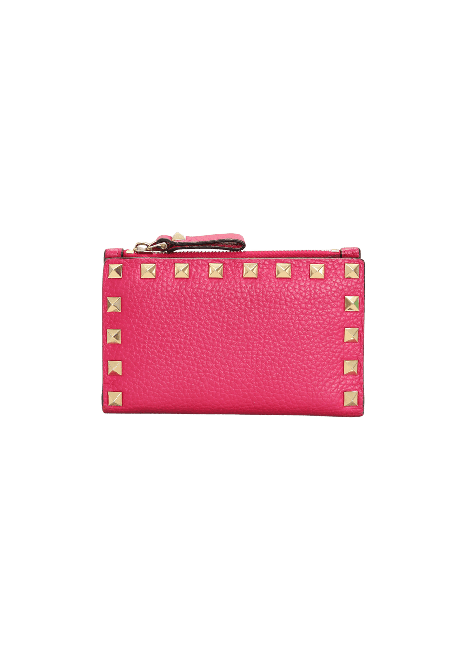 ROCKSTUD CARDHOLDER WITH ZIPPER
