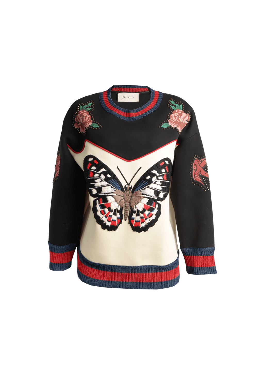 Gucci butterfly sweater hotsell