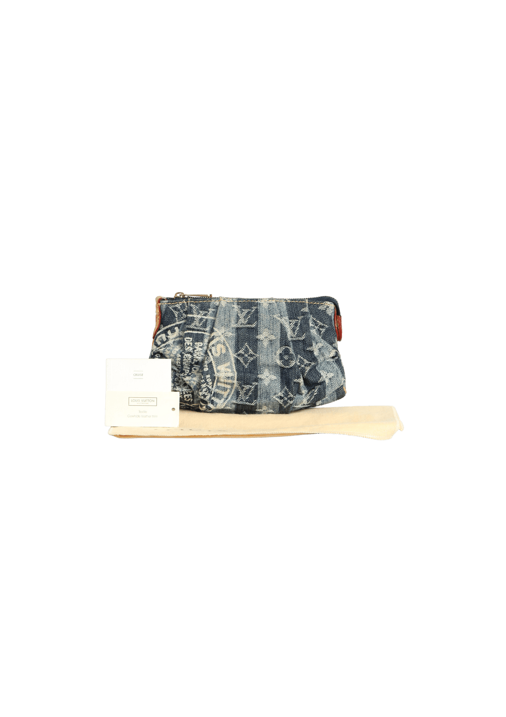 Louis Vuitton, Bags, Louis Vuitton Monogram Denim Trousse Raye Cruise  Clutch