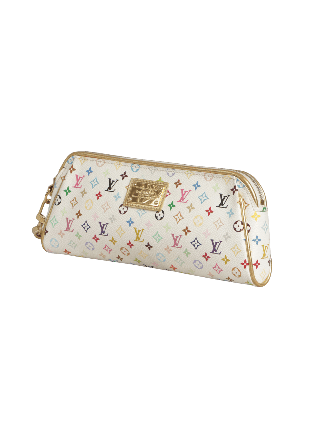 CLUTCH LOUIS VUITTON MONOGRAM MULTICOLORE KATE CLUTCH BRANCO ORIGINAL Gringa