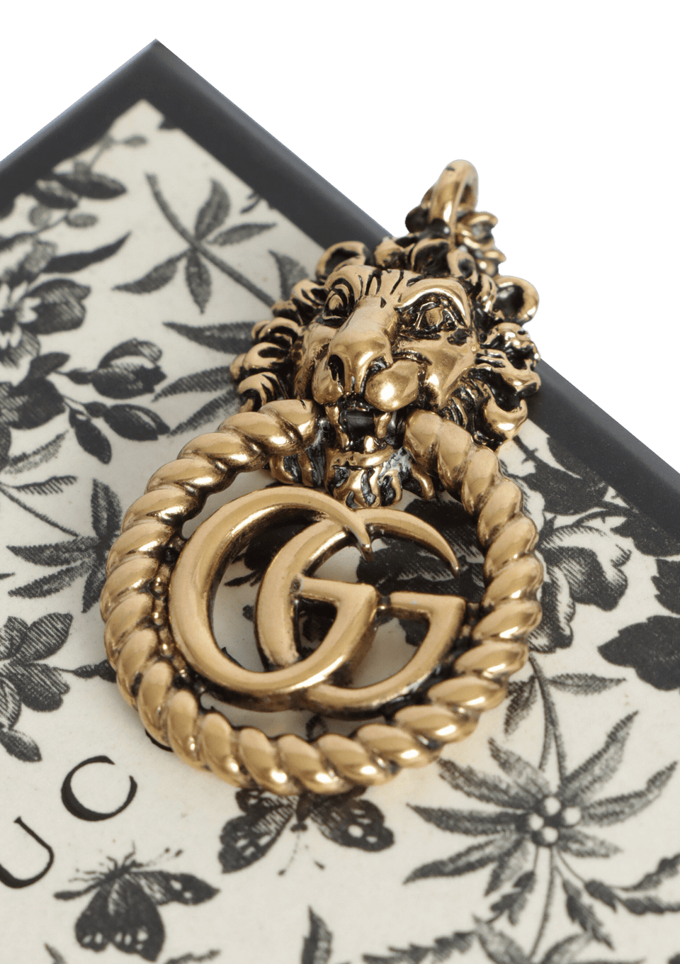 LION HEAD DOUBLE G NECKLACE