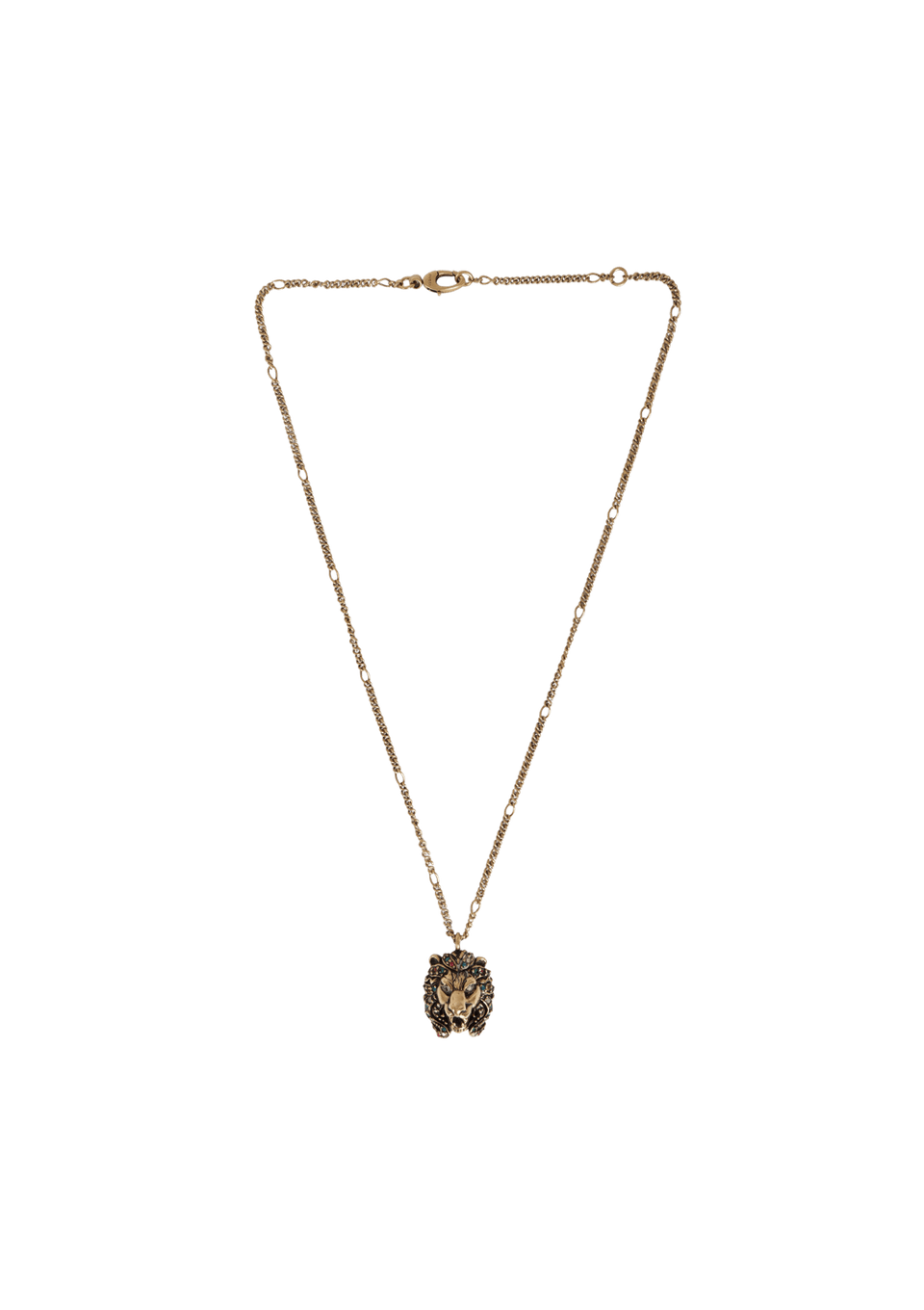 LION HEAD PENDANT NECKLACE