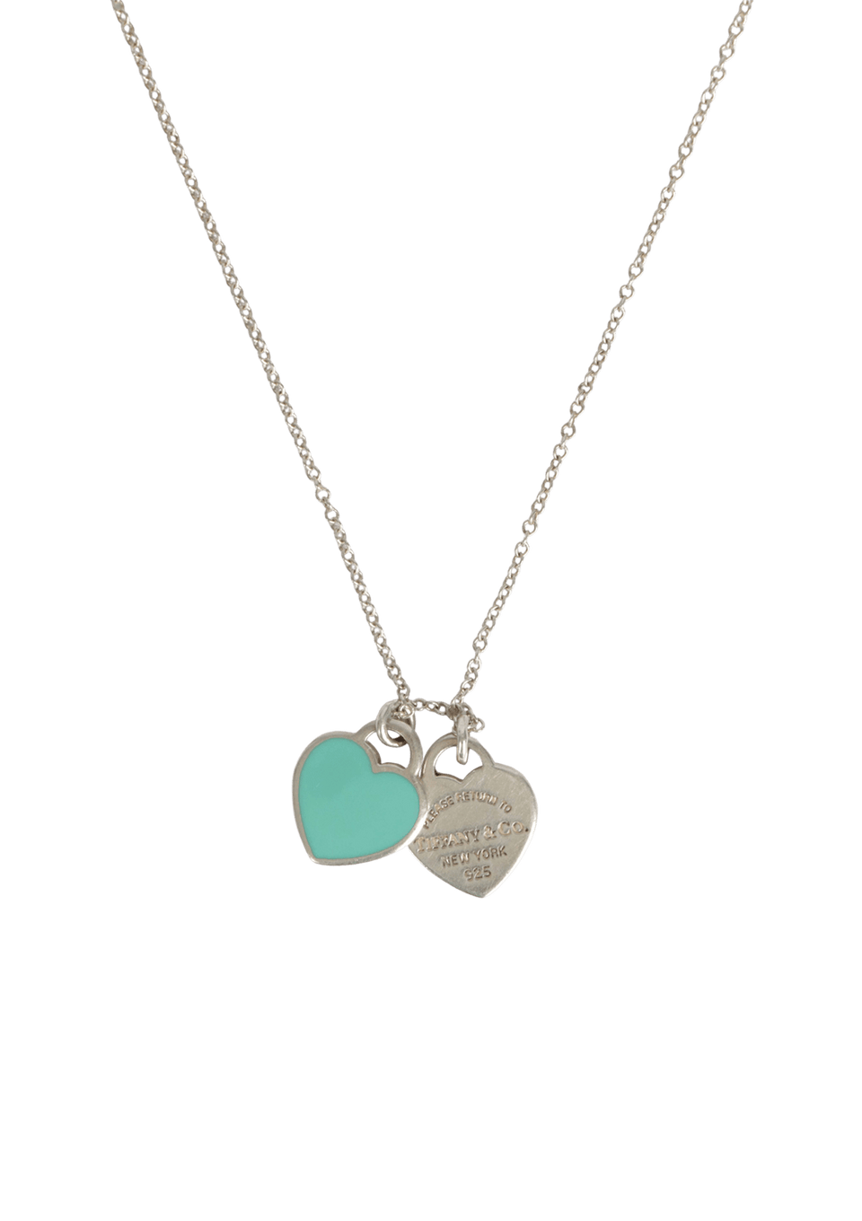 "RETURN TO TIFFANY" DOUBLE HEART TAG NECKLACE
