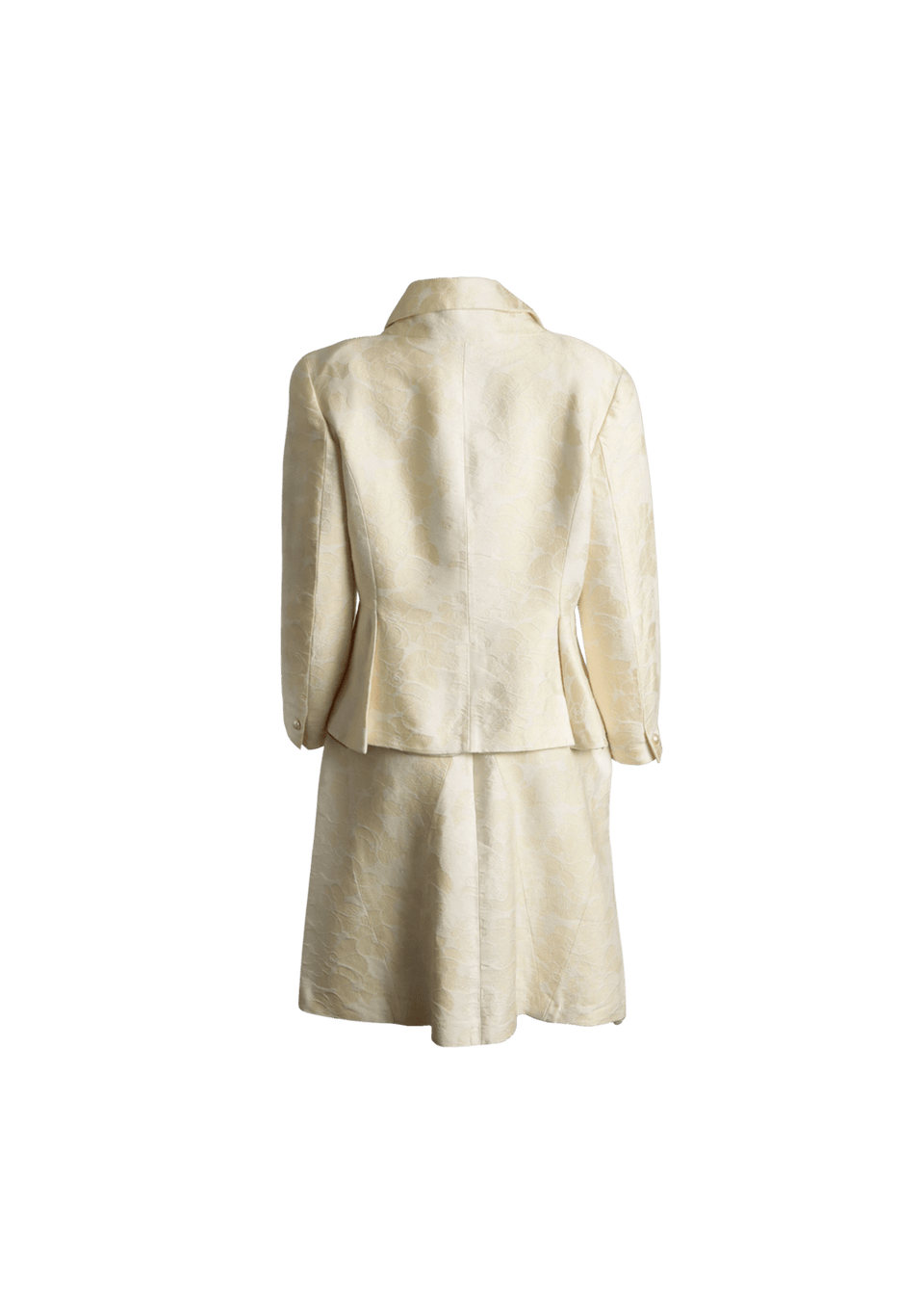 VINTAGE 2001 CAMELLIA JACQUARD SUIT 44