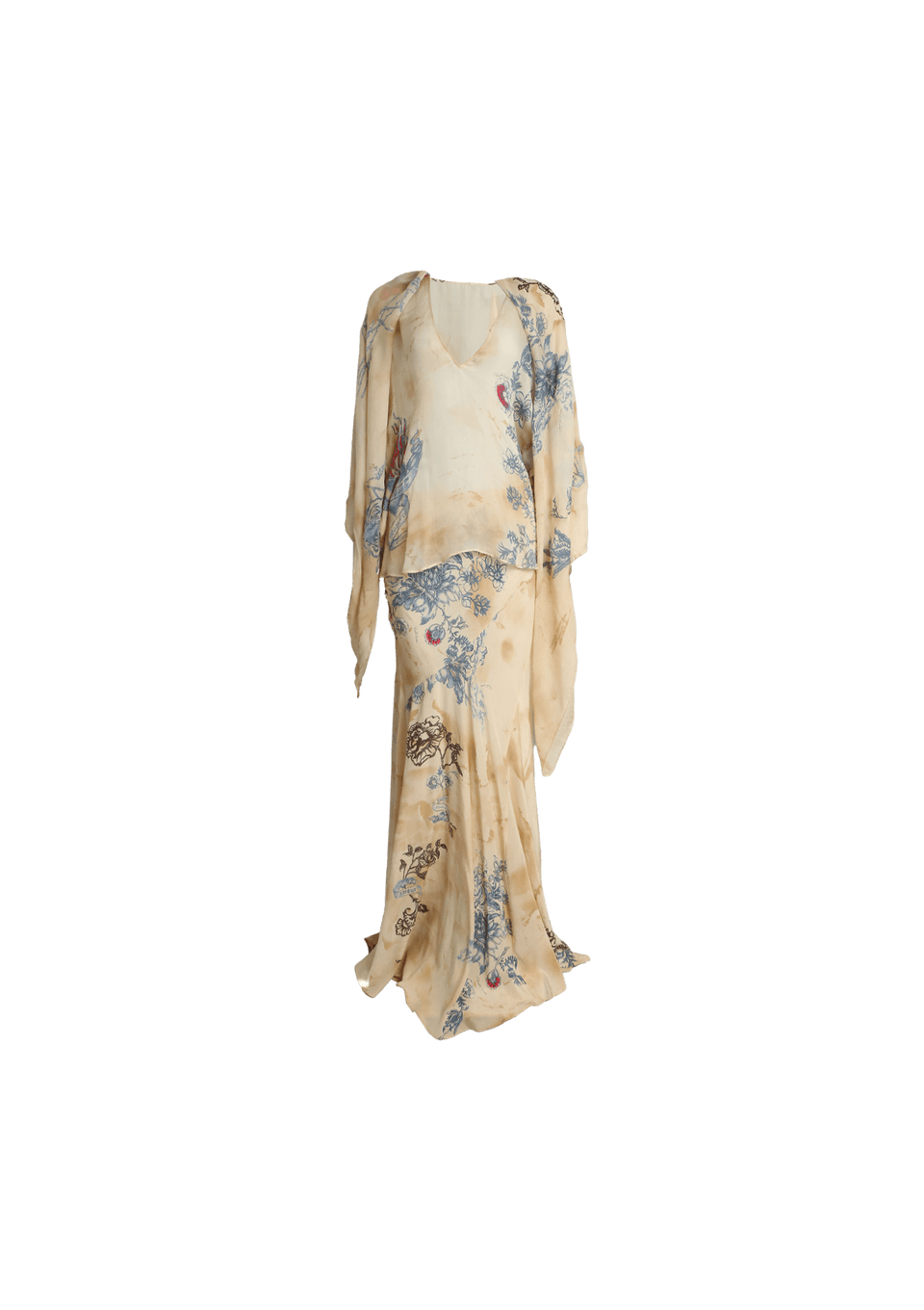 2003 TATTOO PRINT SKIRT SET M