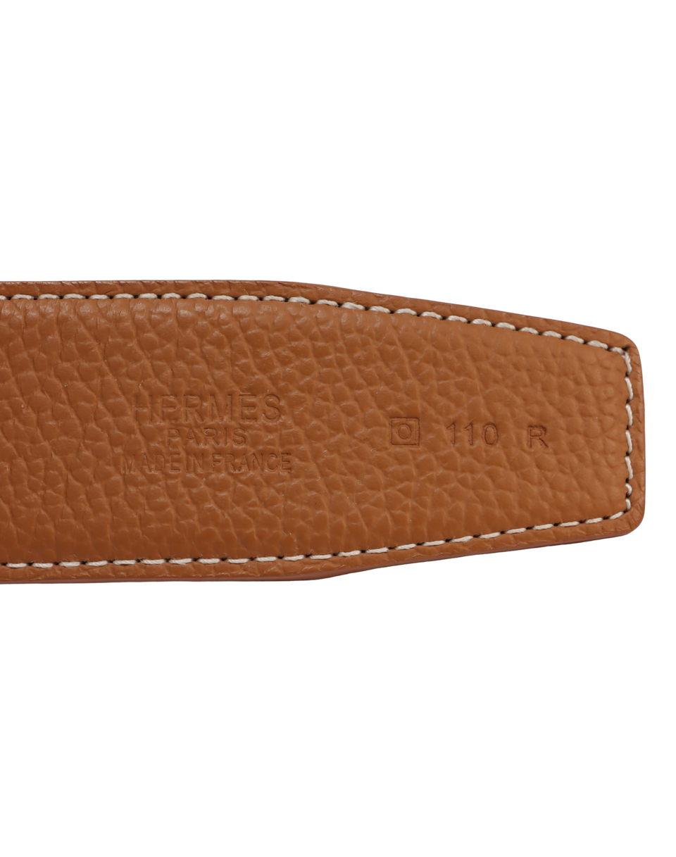 REVERSIBLE H BUCKLE BELT