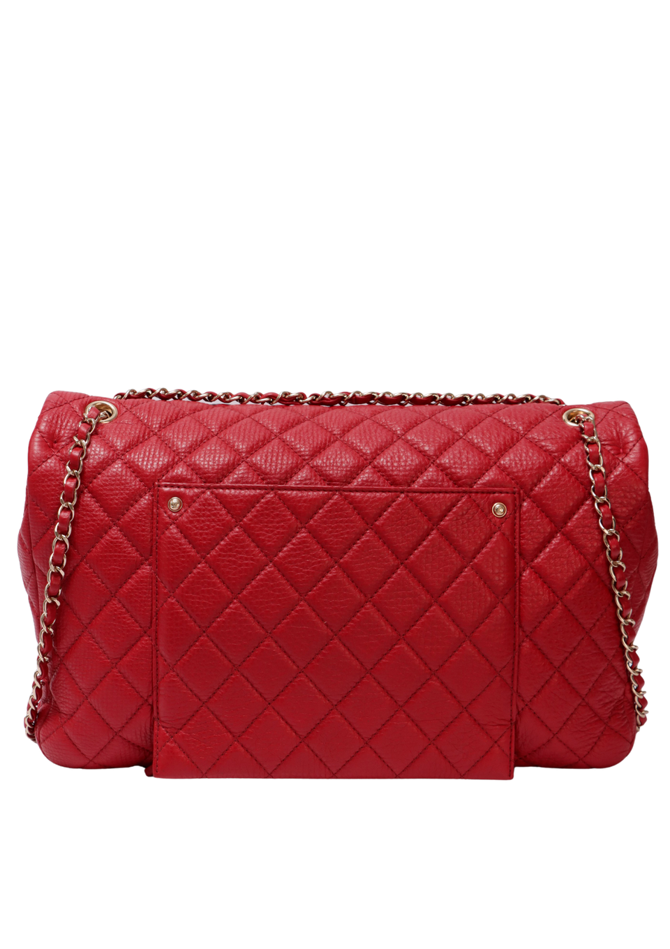 XXL TRAVEL CLASSIC SINGLE FLAP LAMBSKIN BAG