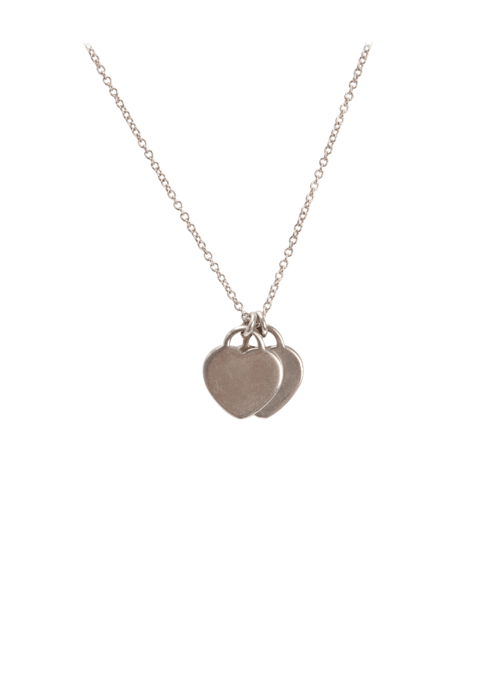 ''RETURN TO TIFFANY'' DOUBLE HEART TAG NECKLACE