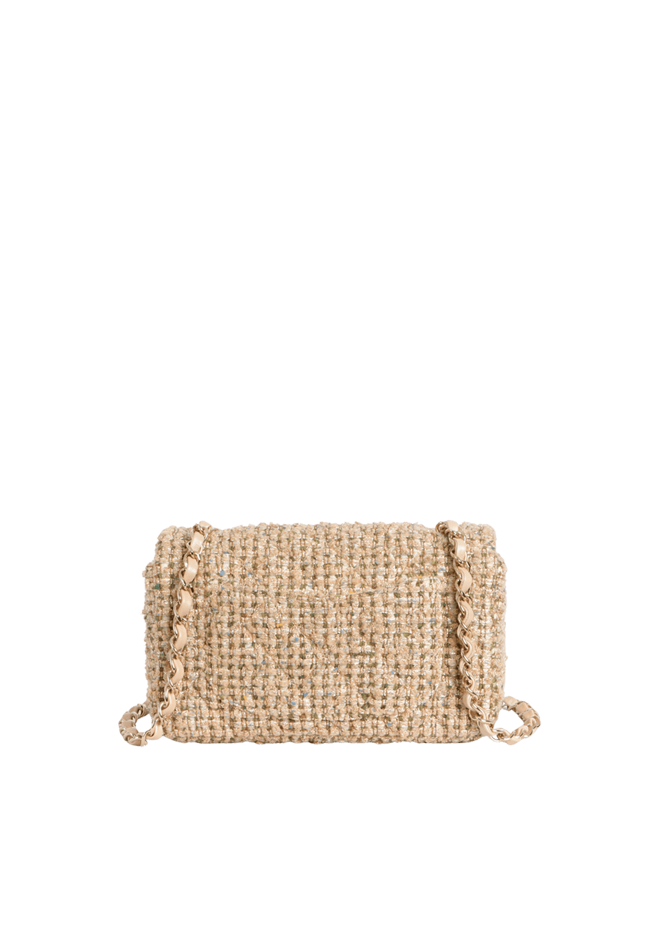 RECTANGULAR MINI FLAP BAG TWEED