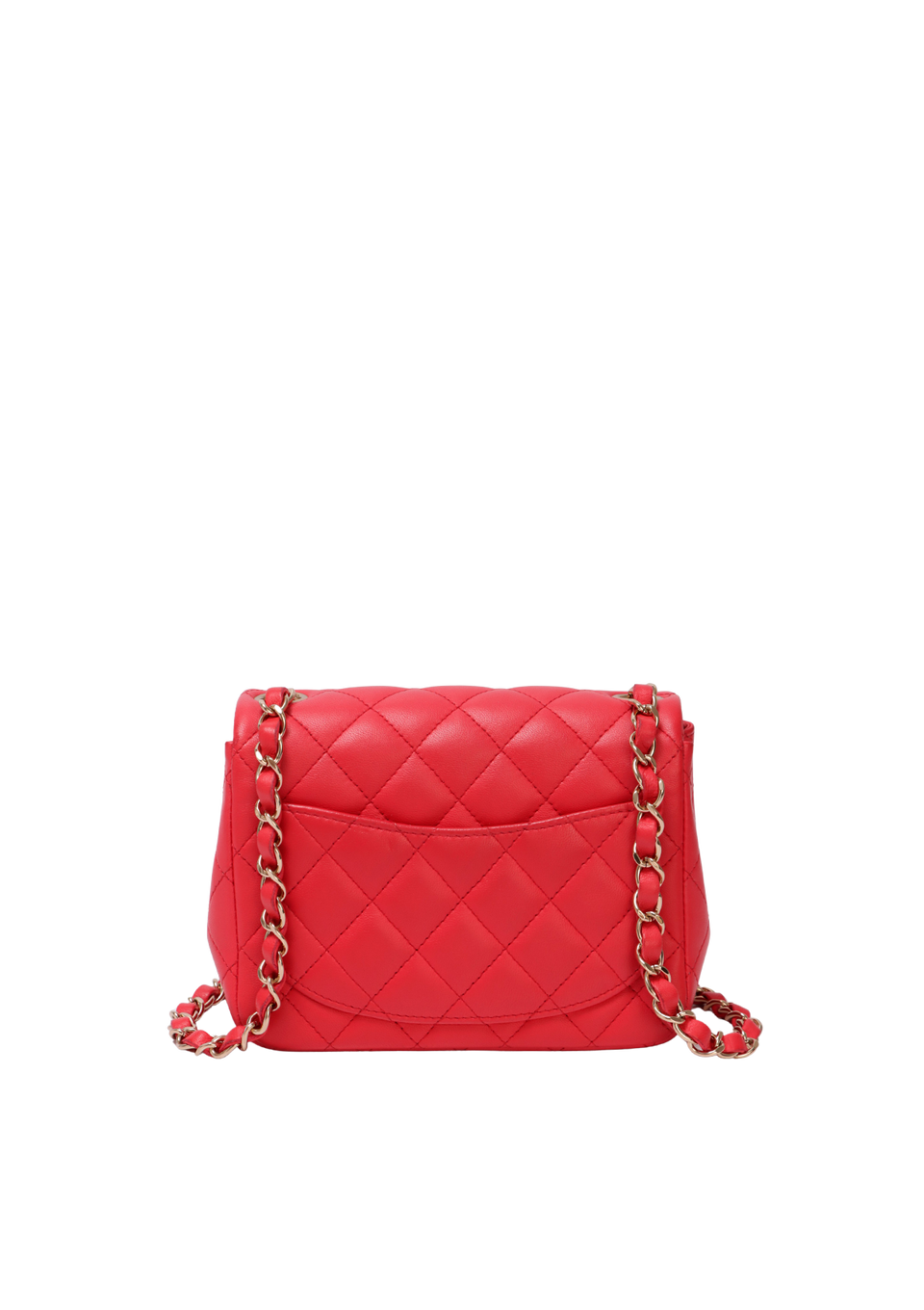 MINI SQUARE CLASSIC SINGLE FLAP LAMBSKIN