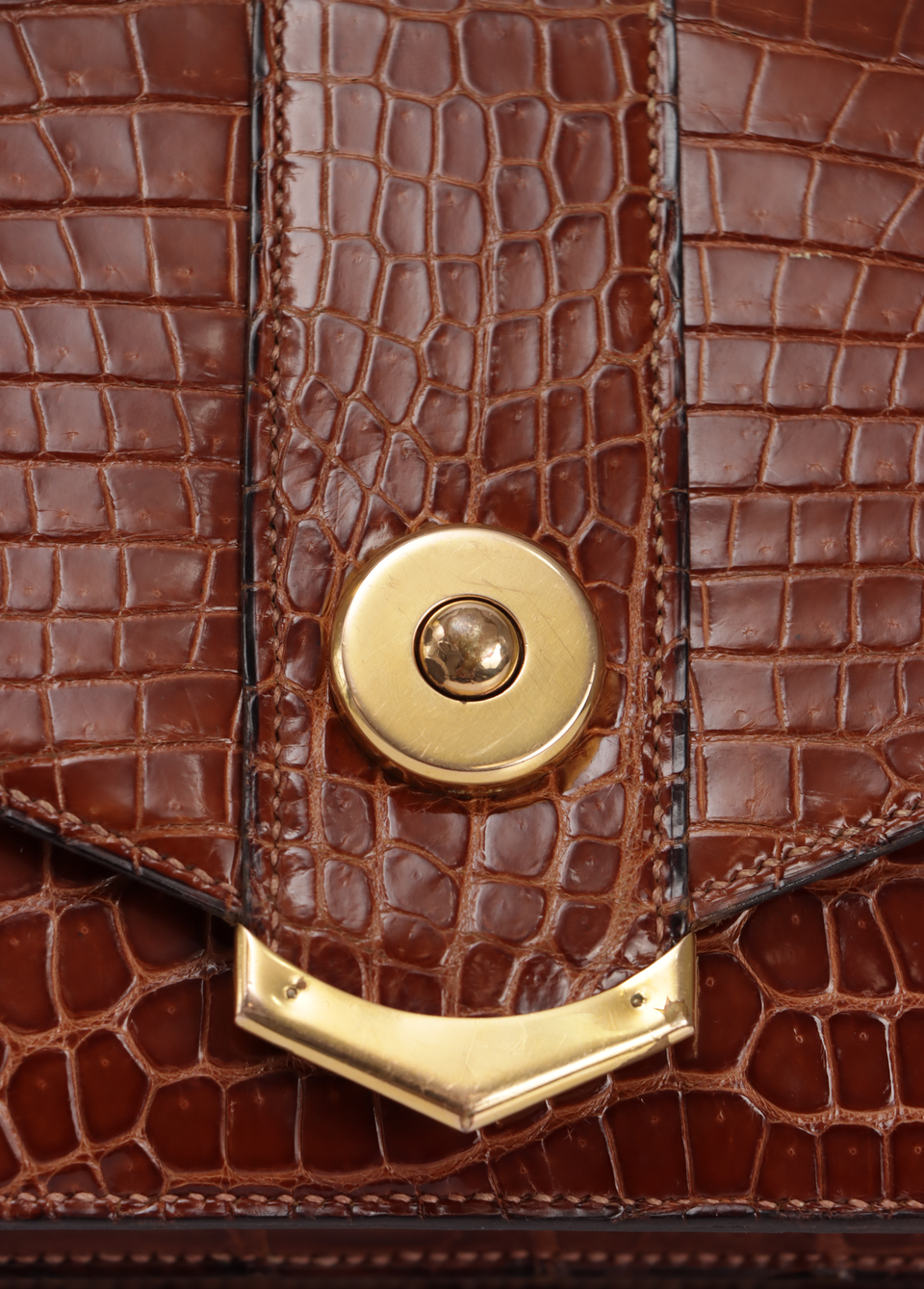 VINTAGE CROCODILE SHOULDER BAG