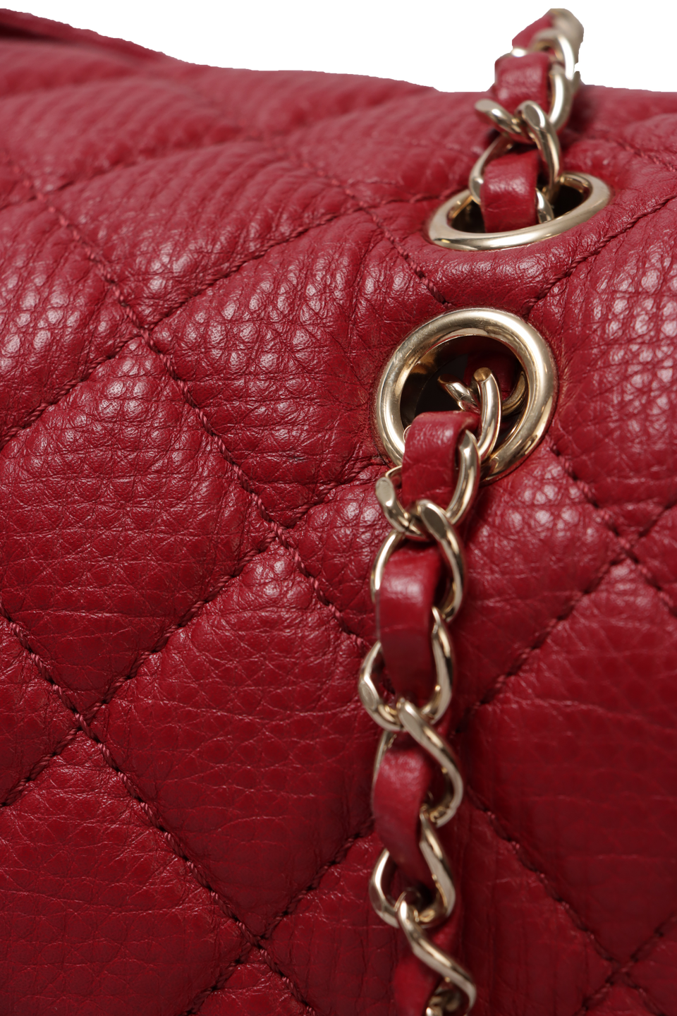 XXL TRAVEL CLASSIC SINGLE FLAP LAMBSKIN BAG